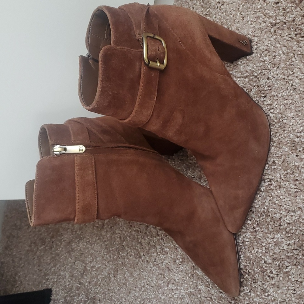 Brown suede booties size 6.5 - Sam Edelman